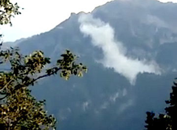Varzo, frana mezza montagna sopra Savaneria, al Pizzo Mezzogiorno