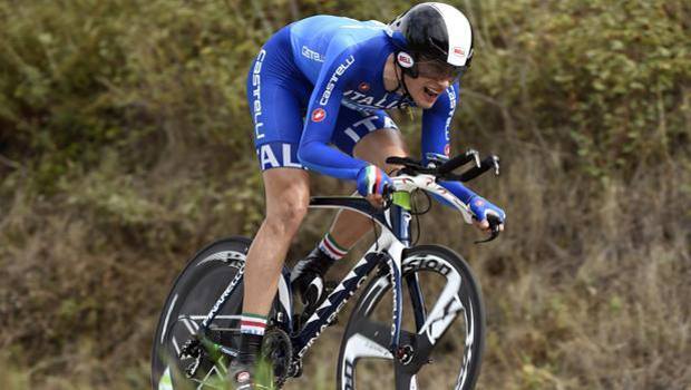Ciclismo, la pioggia frena Ganna, 13° nella crono iridata Under 23 