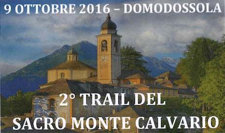 Domenica 9 ottobre il 2° trail del Sacro Monte Calvario